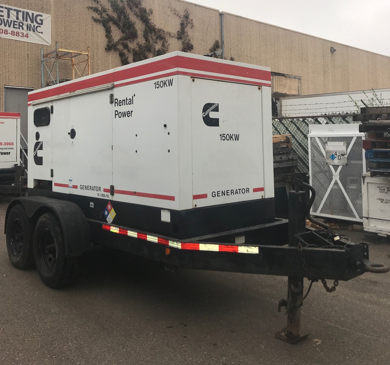150kW Terex Cummins Mobile Diesel Generator OT180C | S/N: GVG-26813
