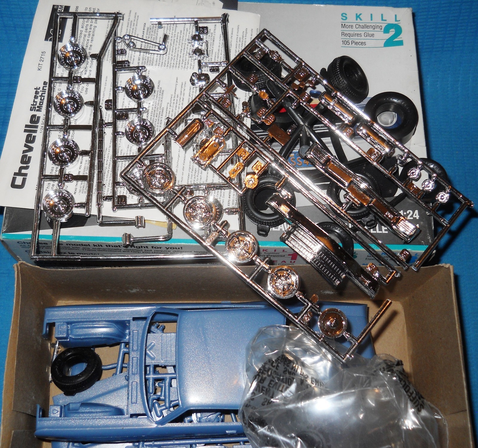 Monogram Heavy Chevy Chevelle-Centerline Wheels-Blown Big Block 1/24 Scale Kit