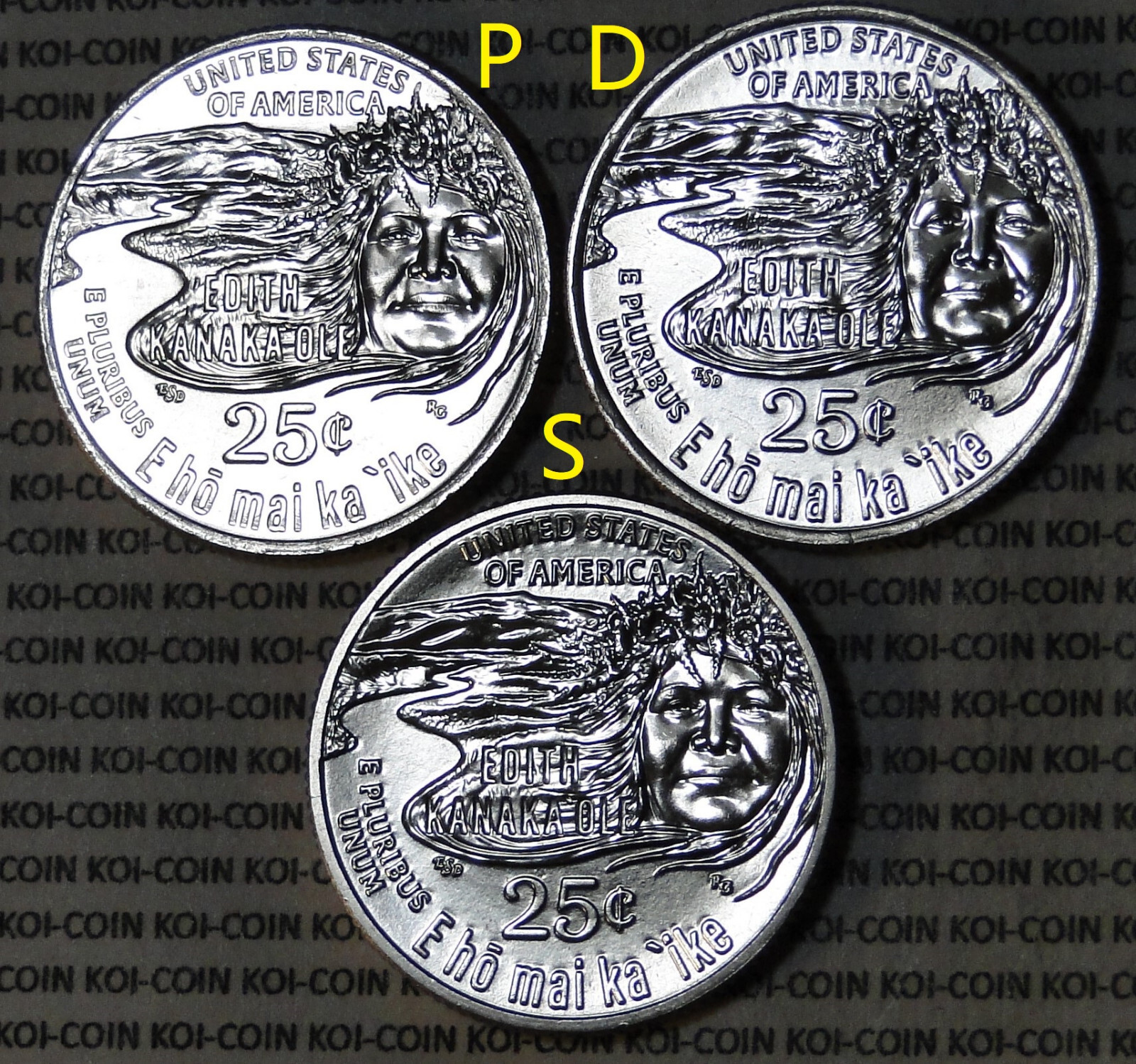 ミュージシャン US 50 STATE 25cent COLLECTION USA 2023 P UNITED STATES QUARTER EDITH KANAKA'OLE DANCER