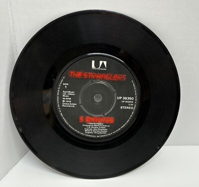 THE STRANGLERS 5 MINUTES / ROK IT TO THE MOON  45rpm vinyl