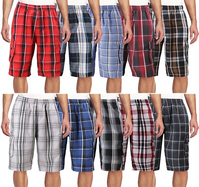 【OJOS】25SS★ Reversible Plaid Track Shorts Racing Check Bike Short - TEREZ