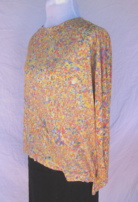Issey Miyake Haat Heart silk jersey top JPN 2 Boxy + Drapey Oversized