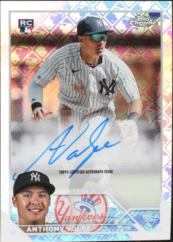 2023 Topps Chrome Logofractor Edition - Anthony Volpe #RCA-AV