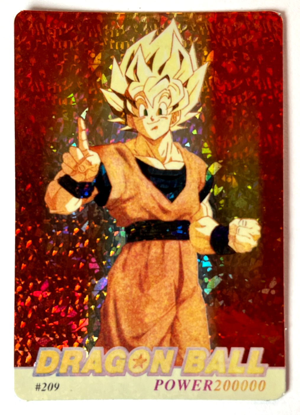 ドラゴンボールカード m 1997 DRAGON BALL Z Card #209 GOKU SSJ VTG Foil Variant | eBay