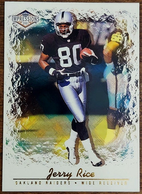 2001 PACIFIC IMPRESSIONS Jerry Rice 034/280 Numbered NM Hobby Red Back