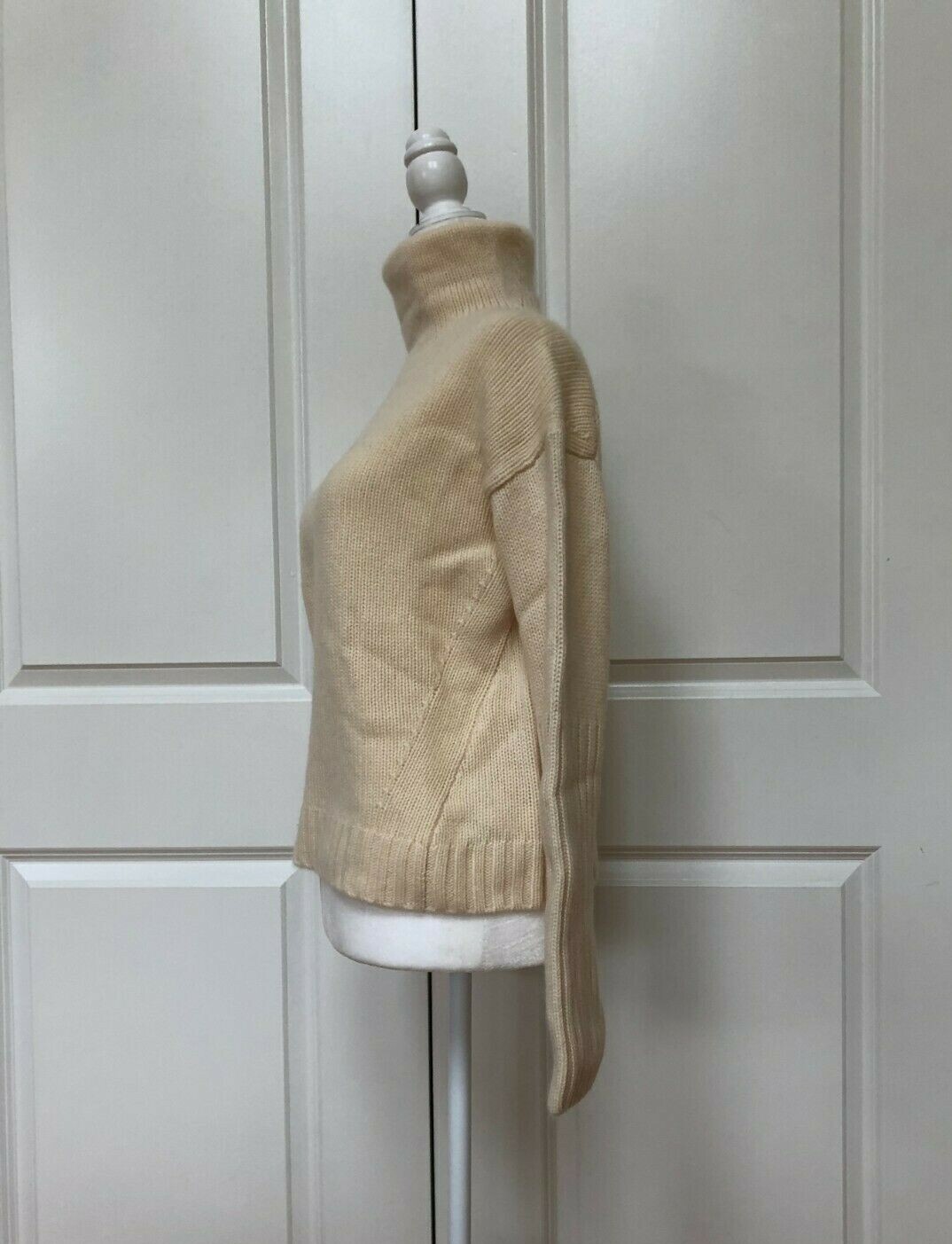 Pre-owned Allsaints Brand Cashmere Turtleneck Sweater From All Saints Chalk White Size S