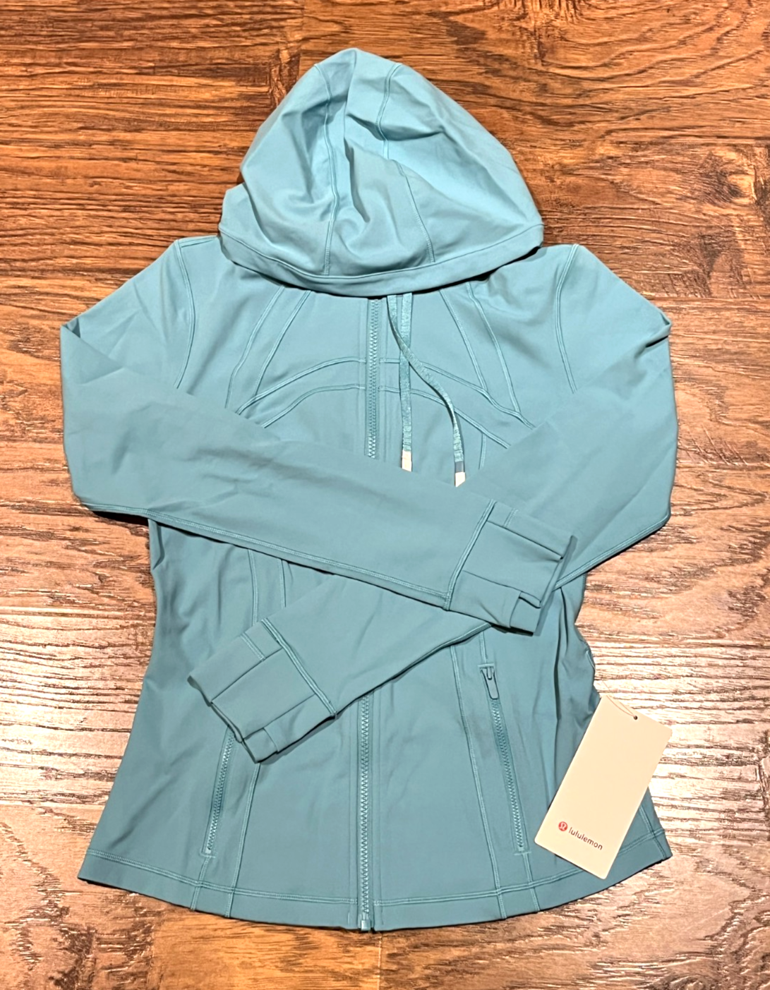NEW Lululemon Define Hooded Jacket Nulu Washed Blue Size 10