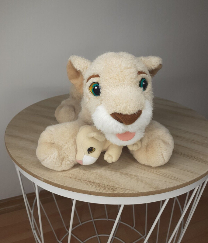 The Lion King Simbas Pride Nala Mit Baby Kuscheltier PlÃ¼Schtier Mattel 1998 Rar
