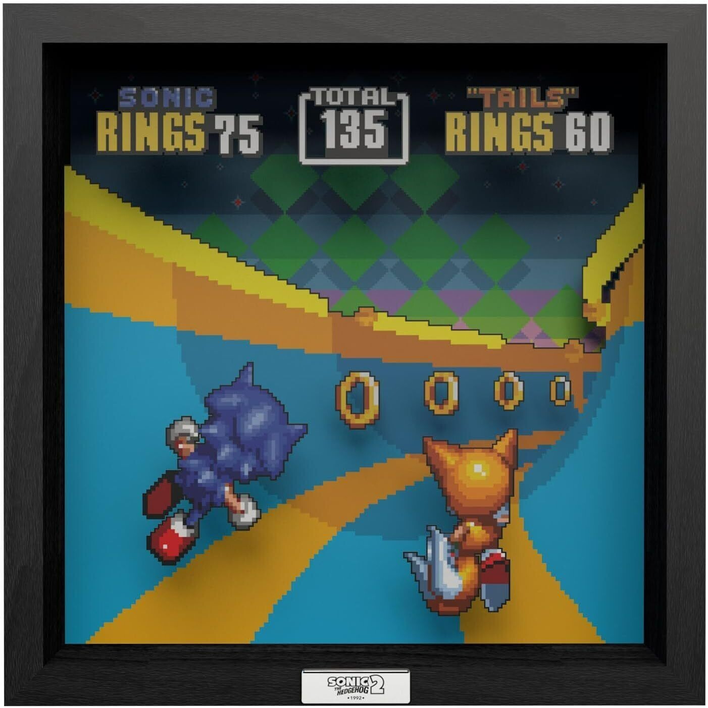 Pixel Frames Sonic The Hedgehog 2: Special Stage 9x9 Shadow