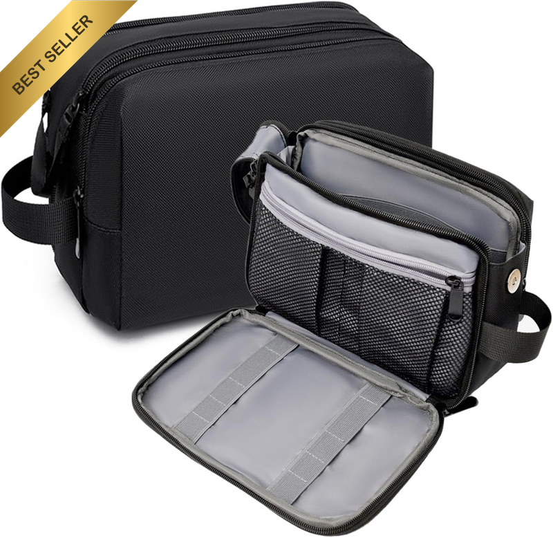 Toiletry Bag for Men, Travel Makeup Bag Organiser, Travel Wash Bags, Large-Capac