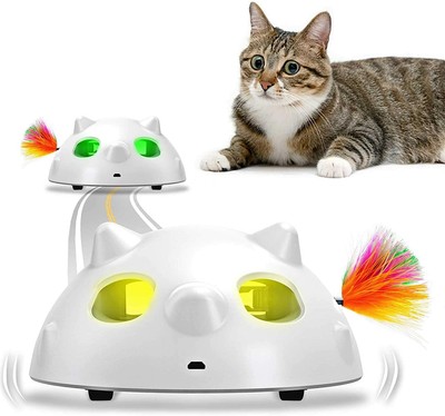 goopow Interactive Cat Toys, Automatic Irregular USB Charging Dog Kitten Pet Amb