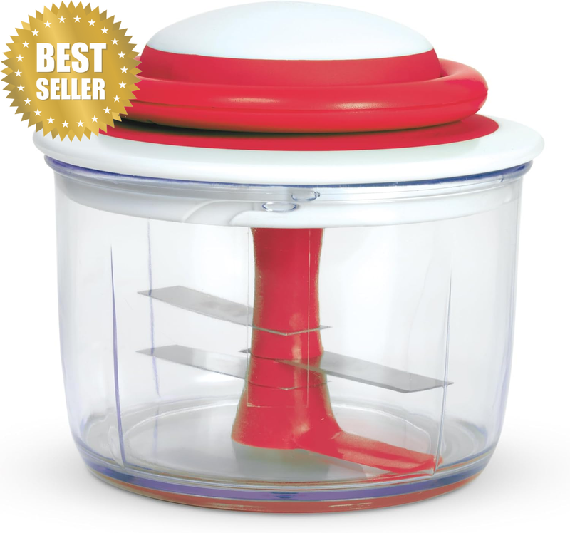 Veggichop Hand-Powered Food Chopper (Cherry)