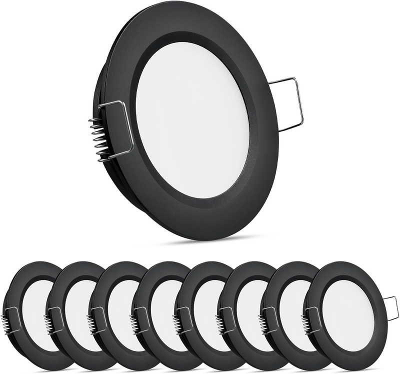 8 Pack 12 Volt LED Puck Light RV Recessed Mount Ceiling Light 2.75” 12V Down Lig