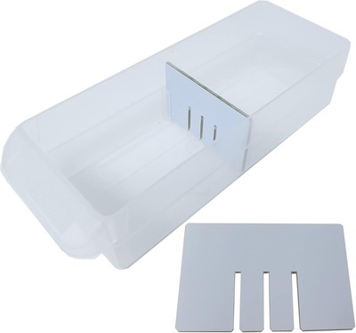 (16-Pack) Akro-Mils Storage Bins Compatible, Small Drawer Small, White 