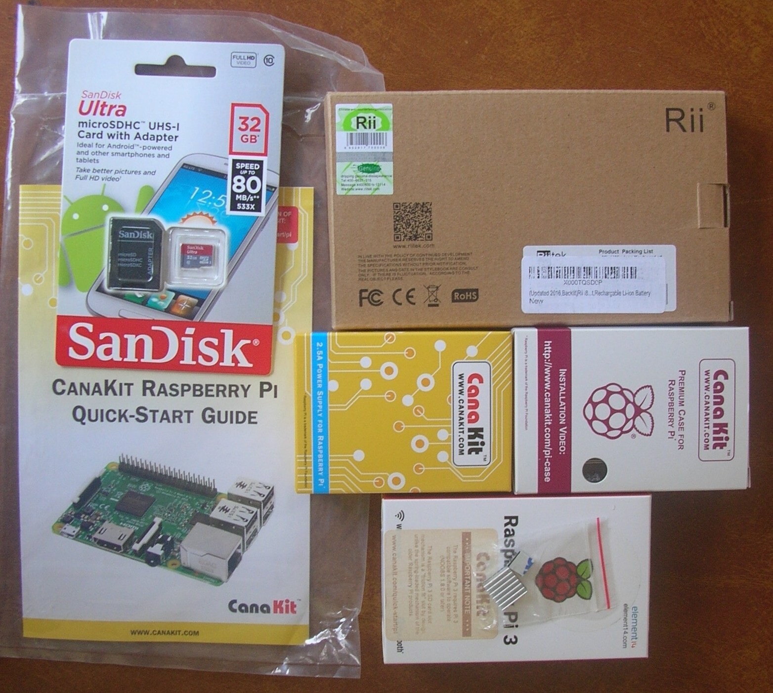 Raspberry Pi 3B v1.2 KIT with Clear case, Power Supply+ 32GB SD Card+ keyboard Raspberry Pi 3B v1.2 KIT with Clear case, Power Supply+ 32GB SD Card+ keyboard