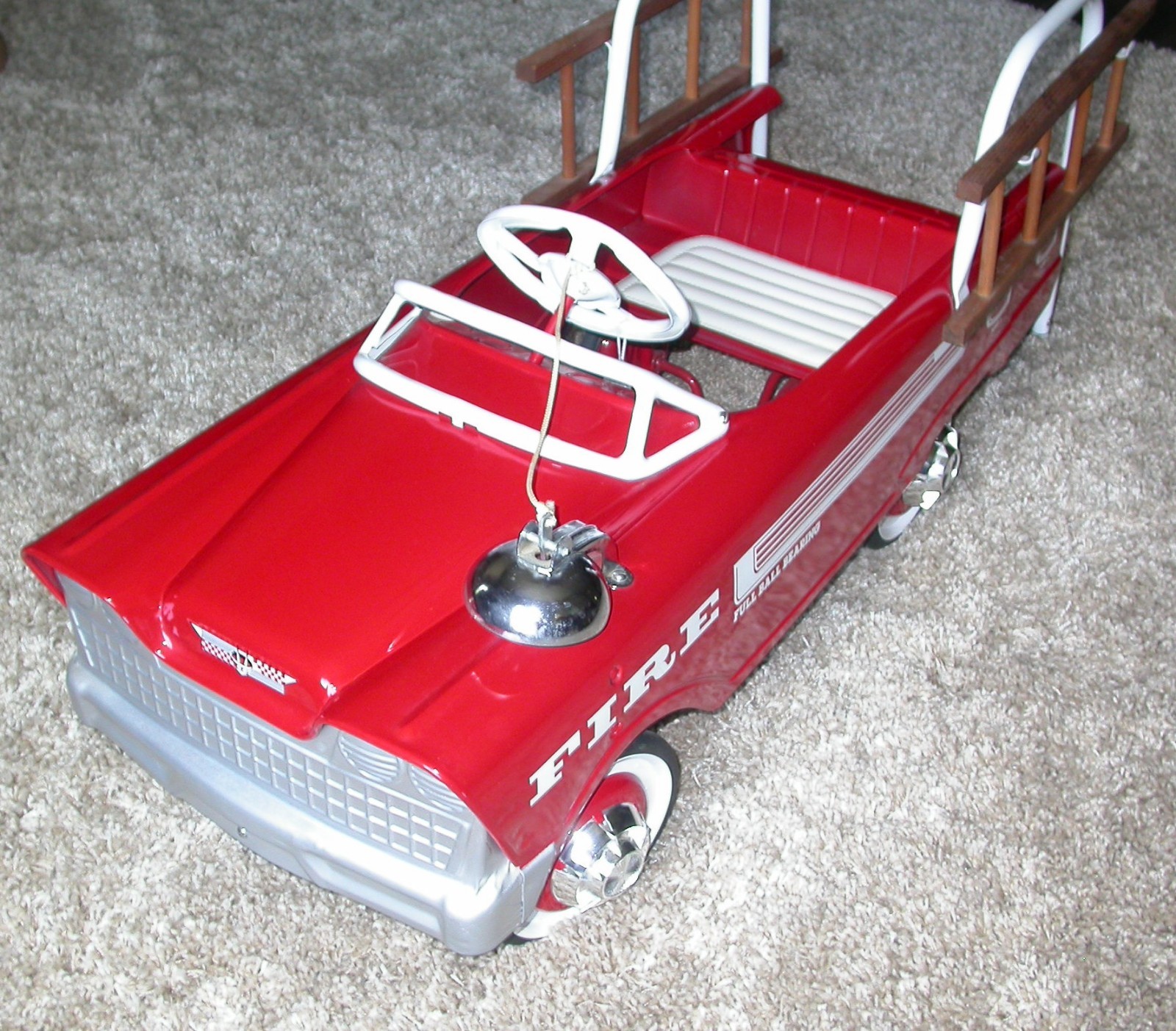 Vintage 1960s Original Murray Fire Truck Pedal Car