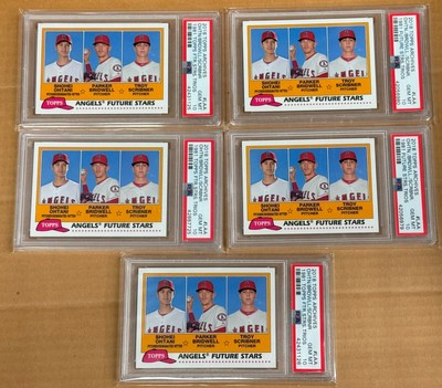 5x Shohei Ohtani 2018 Topps Archives LAA 1981 Future Stars Design LOT PSA 10 Gem