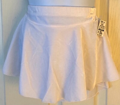 GK ELITE ICE FIGURE SKATE GIRLS MEDIUM VELVET PULL-ON SLIMLINE SKIRT Sz CM NWT!