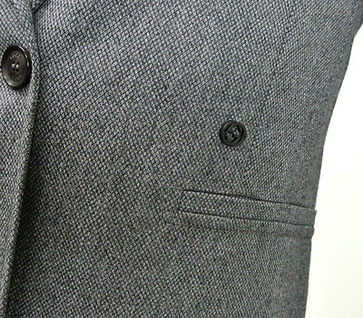 Pre-owned Gucci $1650 Authentic  Wool Jacket Blazer,interlocing Detail,42 270776 In Gray