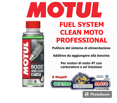 MOTUL BOOST AND CLEAN  2T 4T Pulitore Iniettori Carburatori Additivo Benzina