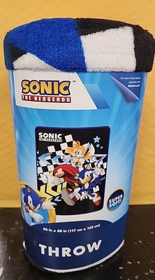 SONIC THE HEDGEHOG Super Soft Throw 46'' x 60'', Speed pass