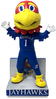 Big Jay Kansas Jayhawks Blue Jersey Bobblehead NCAA College