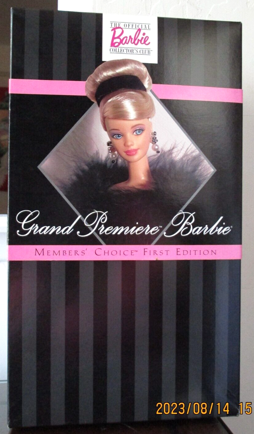 VINTAGE 1996 GRAND PREMIER BARBIE, MEMBER'S CHOICE, FIRST ED