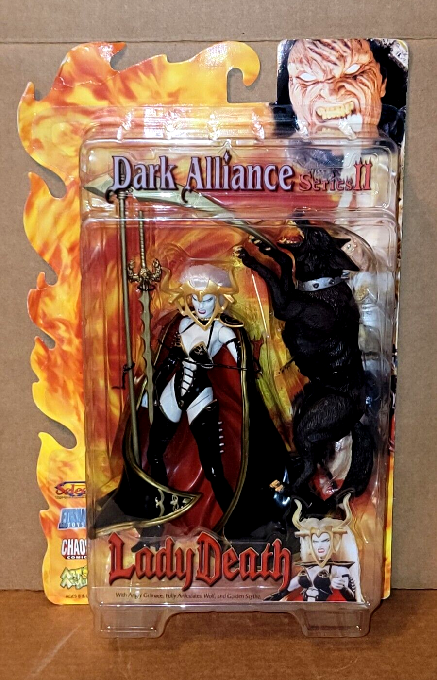 Dark Alliance Series II LADY DEATH with WOLF Action Figure Dark Alliance Series II LADY DEATH with WOLF Action Figure