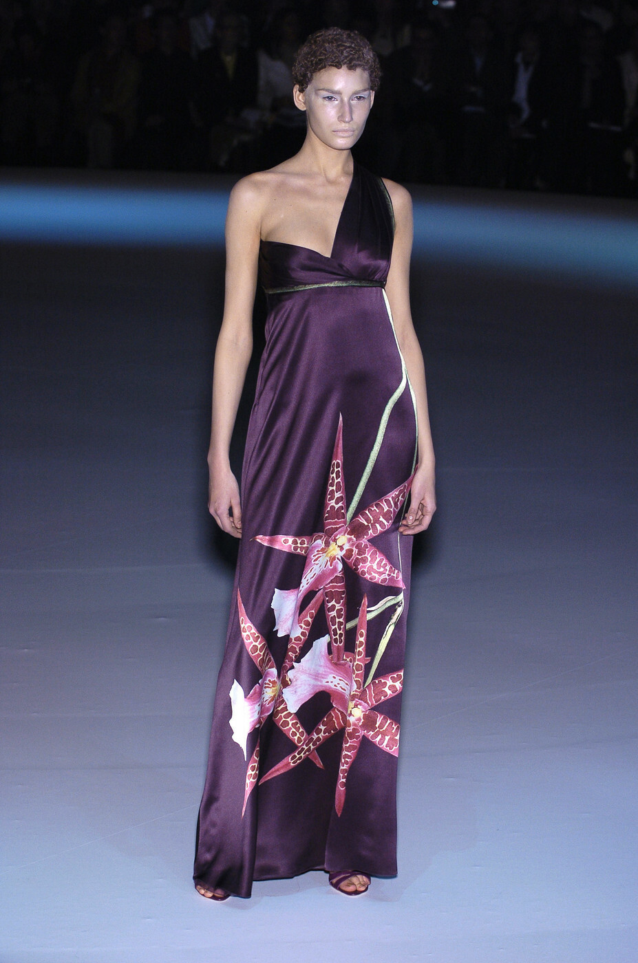 ALEXANDER MCQUEEN ニット　M ALEXANDER MCQUEEN AW04 Runway Vintage Orchid Print Dress