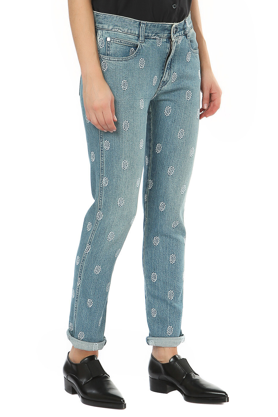 【関税&送料込】Stella Mccartney Vintage Blue Sustainable Co Stella McCartney Blue Embroidered Jeans - Choice of Sizes 24