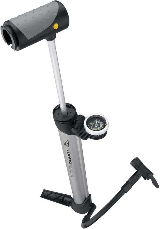 Turbo Morph Bike Pump with Gauge, L X W X H ﻿32.2 X 5.8 X 3 Cm / 12.7&rdquo; X 2.3&rdquo; X