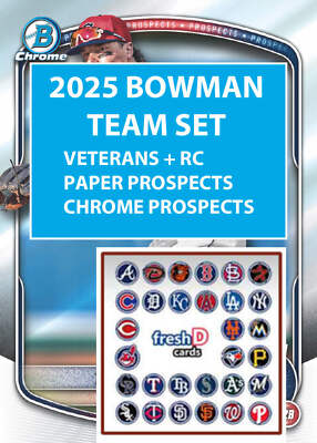 2025 BOWMAN Chrome + Paper Prospects Team Set BCP LA Dodgers Sasaki RC Ohtani Qu
