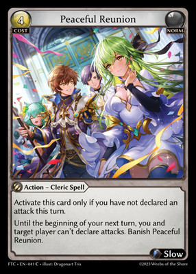 Peaceful Reunion - FTC EN-041 - x4 - C - NM - Non-Foil - Grand Archive TCG