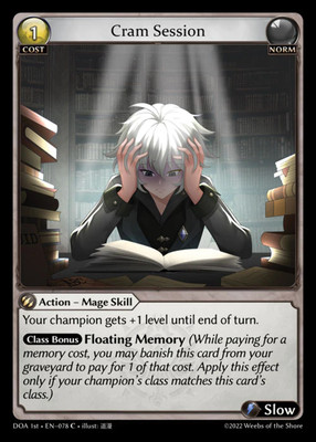 Cram Session - DOA 1st EN-078 - NM - Non-Holo - Grand Archive TCG
