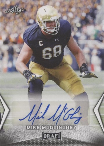 2018 Leaf Draft Mike McGlinchey #BA-MM2