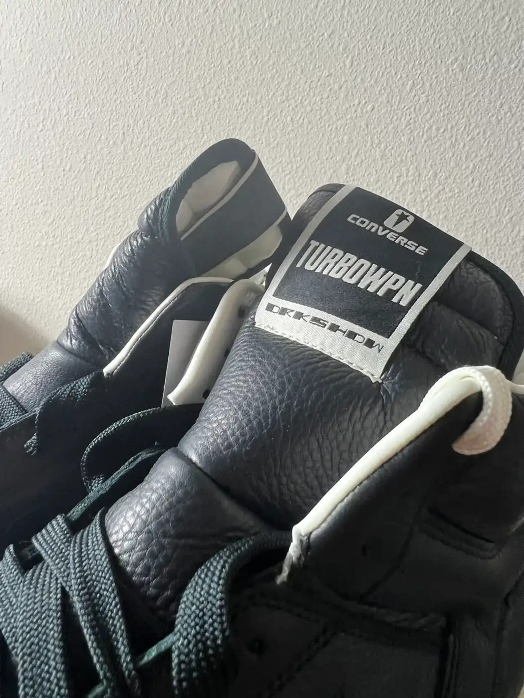 Pre-owned Converse Rick Owens Turbowpn - 8.5 In Black