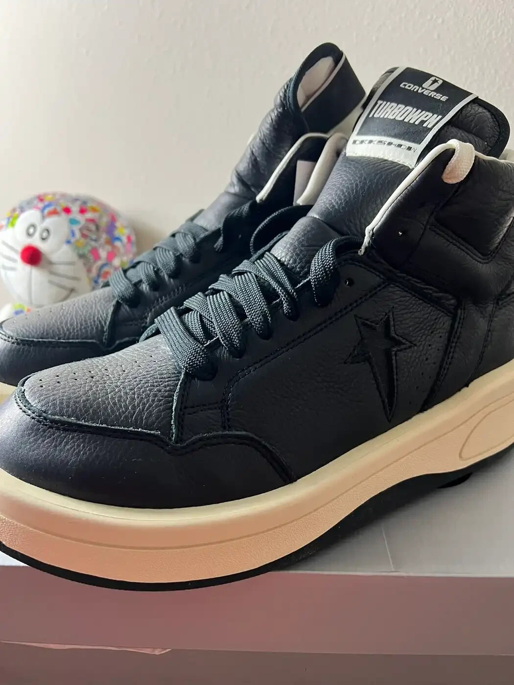 Pre-owned Converse Rick Owens Turbowpn - 8.5 In Black