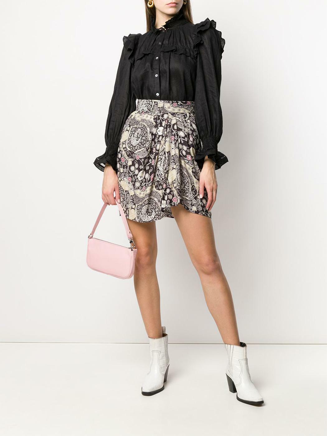 ISABEL MARANT ETOILE　デニムミニスカート　X4113 25PJU0022FA-C1J19E-70RD-A.jpg?