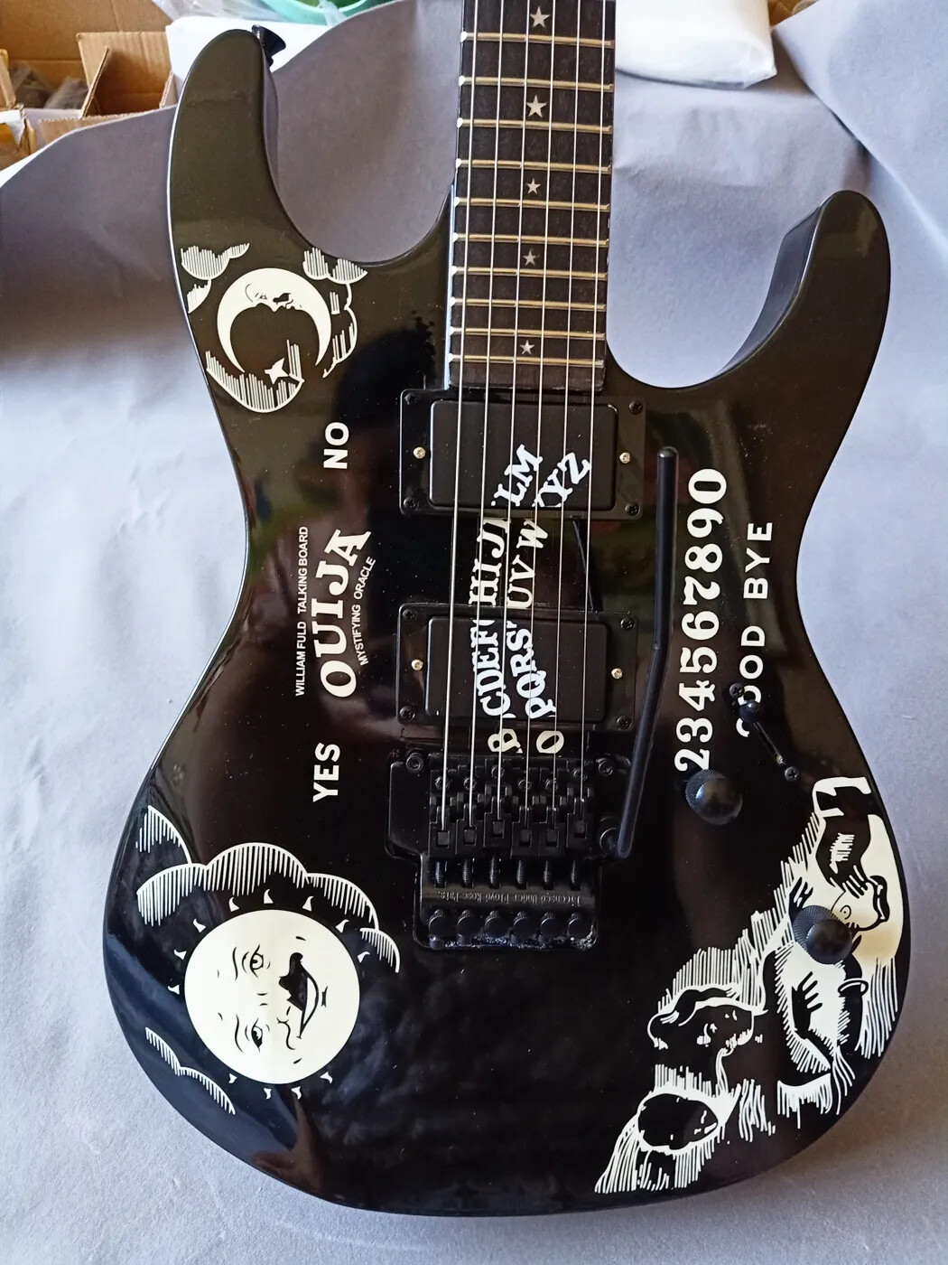 ギター coldcraft black dynamite mk.2 BLACK Kirk Hammett Electric Guitar KH-2 OUIJA Limited