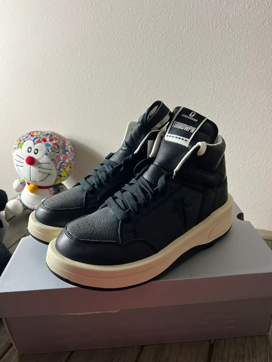 Pre-owned Converse Rick Owens Turbowpn - 8.5 In Black