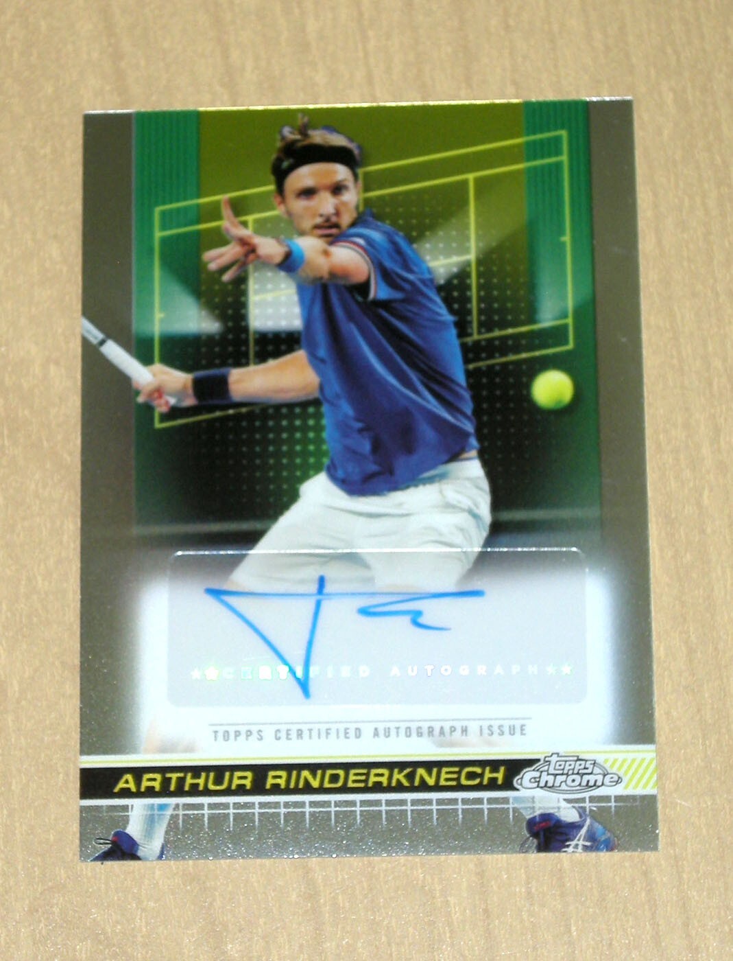 その他 topps redemption 2024 Topps Chrome Tennis autograph auto Arthur Rinderknech