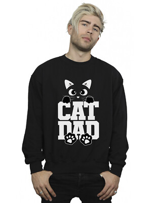 Pets Hombre Black Cat Dad Sudadera Sin Capucha