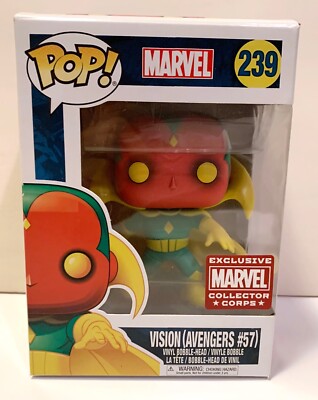 Funko Pop Vinyl Vision Avengers Marvel Collectors Corps 239