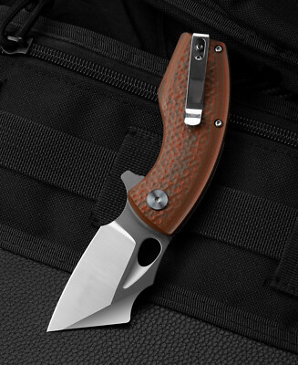 Bestech Lizard Linerlock Folding Knife 2.5'' D2 Tool Steel Blade G-10 Handle