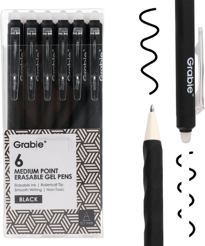 Erasable Gel Pens, Medium Point 0.7 Mm Erasable Pens, Make Mis...