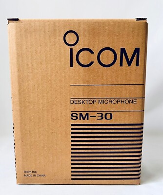 Icom Desktop microphone SM-30 For Icom Fixed Device 8-pin connector Black [New]