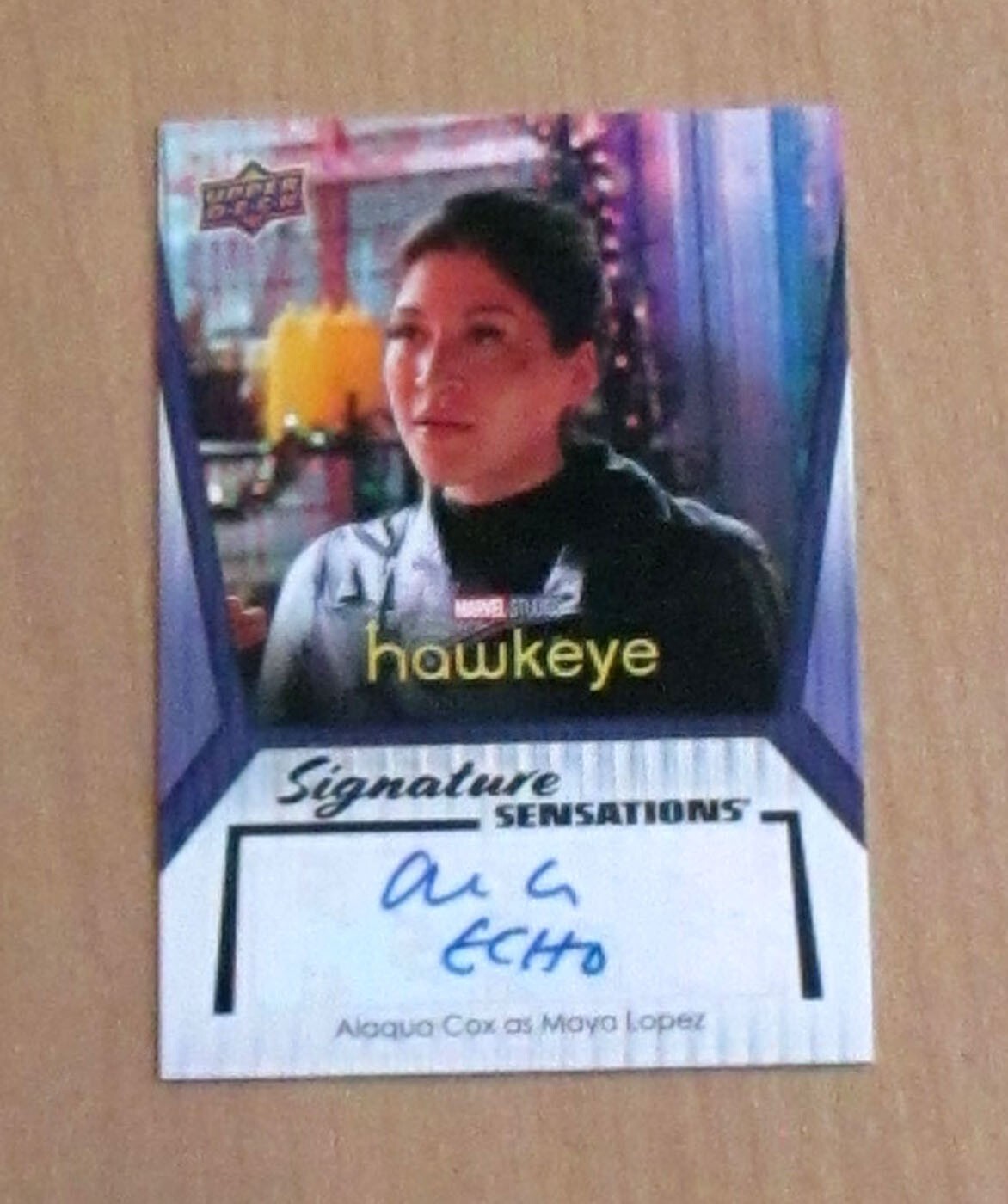 2024 UD Marvel Studios Disney Plus autograph auto Alaqua Cox