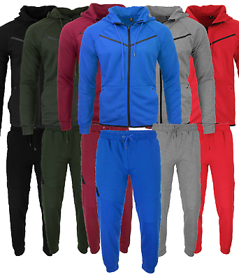 Men's Tech Fleece Jogging Set Soft Cotton Texture Fleece Sweatsuit