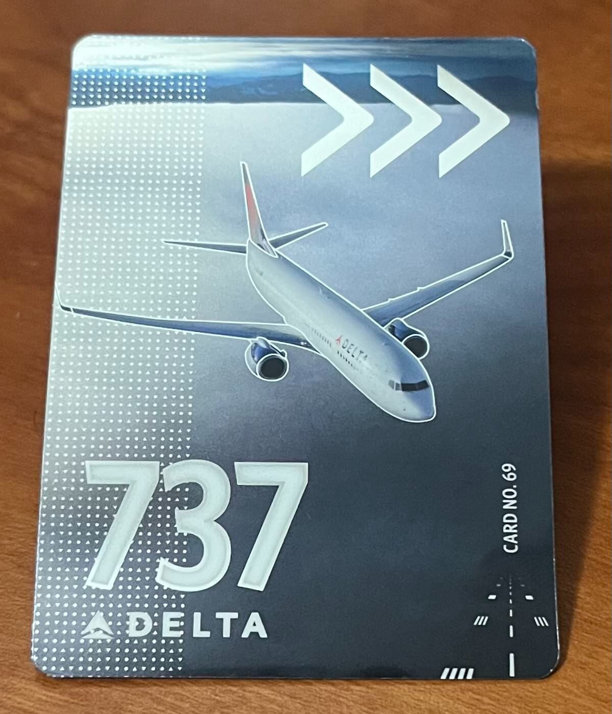 Delta Airlines 2025 Boeing 737-800 No.69 Trading Card NEWLY