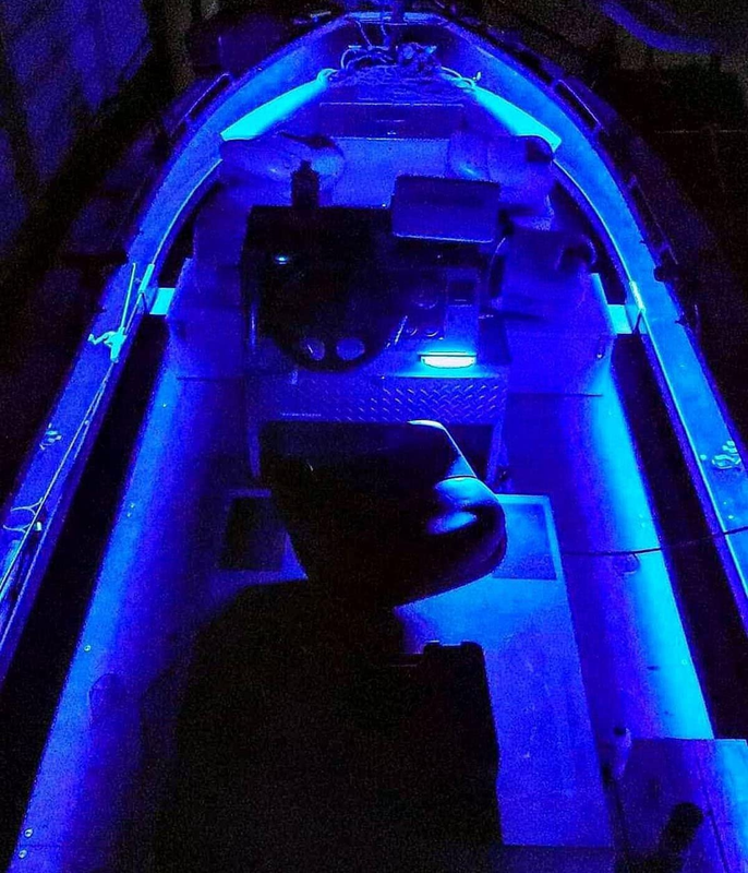 Marine Led Strip Lights, Pontoon Light Strip for Jon Bass Boat Sailboat Kayak, M